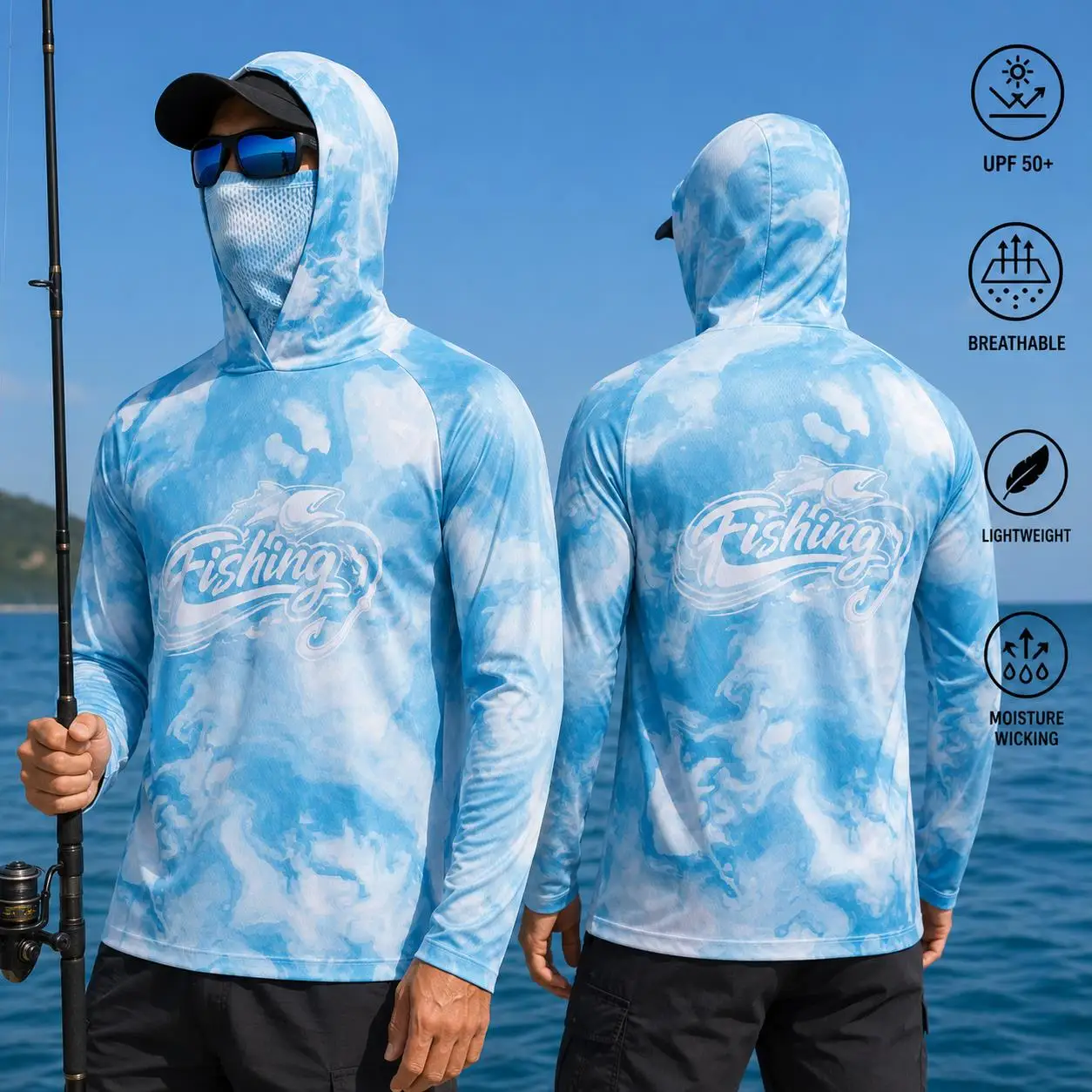 Мужская рыболовная рубашка с к – обзор и цена Fishing Shirt Uv Protection